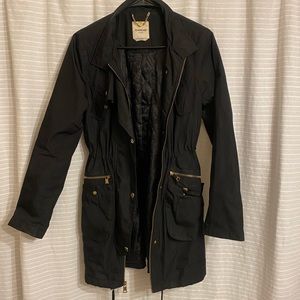 BEBE black small trench coat